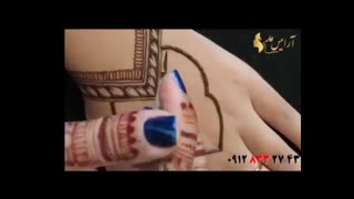 کلیپ آموزشی  طرح جدید تاتو دست با حنا