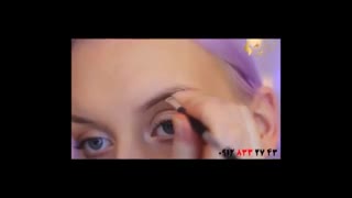 کلیپ آموزش میکاپ ابرو در خانه با روشی ساده