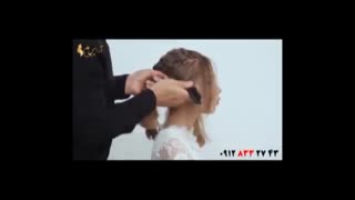 فیلم آموزش یک مدل شینیون جدید  با بافت مو