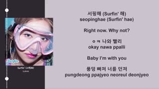 متن آهنگ  Surfin' از SURAN