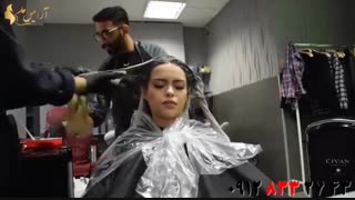 فیلم آموزش مرحله به مرحله بلوند کردن مو تیره