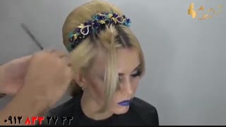 کلیپ آموزش شینیون مناسب مو های متوسط و کم پشت