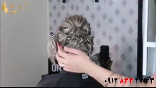 فیلم آموزش شینیون مو مناسب موهای متوسط و کم پشت