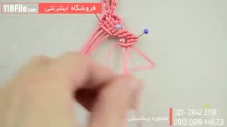 آموزش بافت دستبند مکرومه