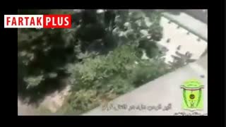 سارق خانه‌ای در شهرک غرب در کانال کولر گیر افتاد!