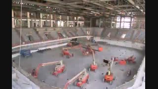 مراحل ساخت استادیوم هندبال در قطر