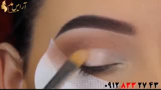 فیلم  آموزش سایه چشم مات + میکاپ زیبا چشم