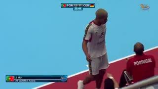 دیدار  تیم های ملی هندبال پرتغال و آلمان درقهرمانی جوانان جهان2019