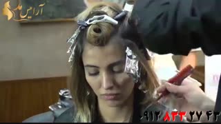 فیلم آموزش هایلایت و آمبره کردن مو + فرمو با بابلیس