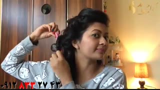 کلیپ آموزش آسان فرکردن مو بدون حرارت