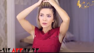 فیلم  آموزش خودآرایی و حالت دادن مو بلند + فر مو
