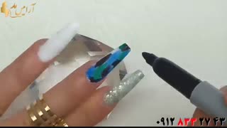 کلیپ آموزش کاشت ناخن + دیزاین ناخن سه بعدی اکریلیک