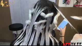 فیلم آموزش بالیاژ مو قهوه ای + سالن آرامیس مد