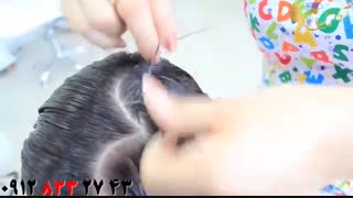 کلیپ آموزش بافت مو قلبی دخترانه + بافت مو اینستا
