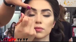 کلیپ آرایش تخصصی عروس + کانتورینگ حرفه ای صورت