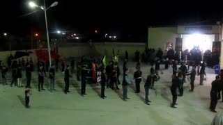 محرم1397 شب7 مراسم زنجیر زنی  با مداحی عبدالخالق مسعودی نژاد