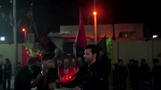 محرم 1397 شب8  مراسم زنجیر زنی  با مداحی  سیداحمد دشتی حسینی