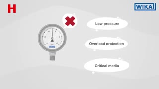 انتخاب گیج فشار بردن تیوب و دیافراگمی  bourden tube or diaphragm pressure gauge