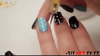 فیلم طراحی ناخن مدل خالدار + دیزاین ناخن با پاپیون