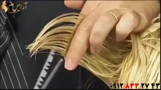 فیلم آموزش حرفه ای کوتاه کردن مو با قیچی دندانه دار