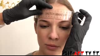 فیلم آموزش طراحی  ابرو  به صورت حرفه ای + آرایش ابرو