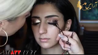 کلیپ آرایش براق صورت مخصوص عروس + میکاپ عروس هندی