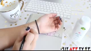 کلیپ آموزش تاتو موقت روی دست + تاتو ضد آب