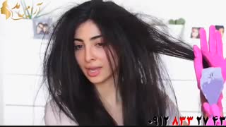 فیلم آمبره کردن مو با رنگ مو فانتری درخانه