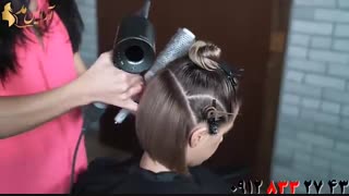 فیلم کوتاه کردن مو  مدل کلوش + رنگ مو جذاب