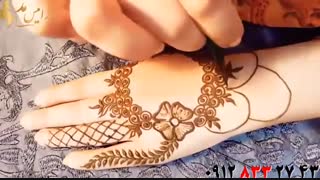 کلیپ آموزش تاتو حلقه گل  + تاتو روی دست