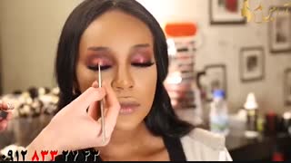 فیلم آرایش تخصصی و حرفه ای پوست تیره + میکاپ زیبا چشم