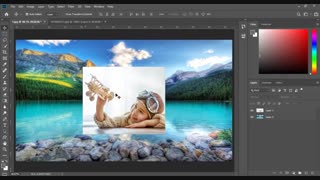 تکنیک ماسک کردن زیبا  روی تصویر در فتوشاپ