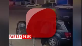 تصادف وحشتناک چند ثانیه بعد از خروج کودک از خودرو