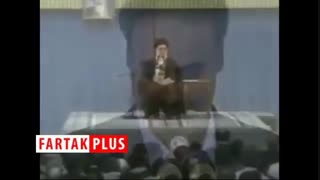 سخنرانی جالب شخص معروف به "پیش‌بینی‌ کننده زلزله" در حضور رهبر انقلاب