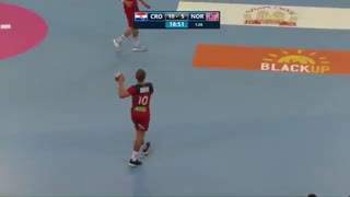 دیدار  تیم های ملی هندبال کرواسی و نروژ در قهرمانی نوجوانان جهان2019