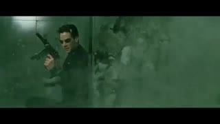 The Matrix (1999) | Lobby Shootout Scene | HD