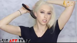 کلیپ شینیون ساده مو با کلاه گیس + مدل مو دوناتی