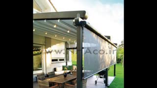 حقانی 09380039391- سقف متحرک تراس رستوران-سقف جمع شونده حیاط رستوران