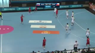 دیدار  تیم های ملی هندبال اسلوونی و شیلی در قهرمانی نوجوانان جهان2019