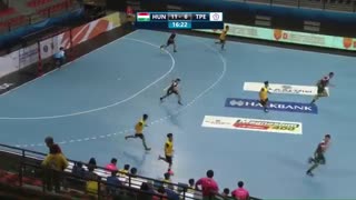 دیدار  تیم های ملی هندبال  مجارستان و چین تایپه  در قهرمانی نوجوانان جهان2019