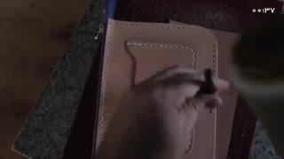 آموزش چرم دوزی _ کیف چرم