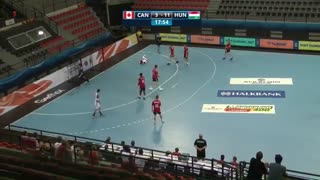 دیدار تیم های ملی هندبال کانادا و مجارستان در قهرمانی نوجوانان جهان2019