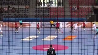 دیدار تیم های ملی هندبال مصر و فرانسه  در قهرمانی نوجوانان جهان2019