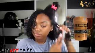 کلیپ خود آرایی مو + فر کردن مو با ژل مو