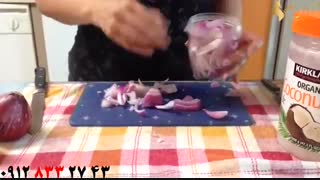 کلیپ ماسک مو پیاز و روغن نارگیل + تقویت کننده مو