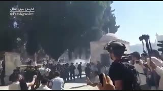 حمله به نمازگزاران در مسجدالاقصی