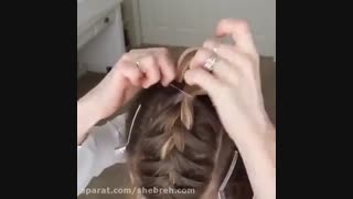 روش بافت مو بالای سر