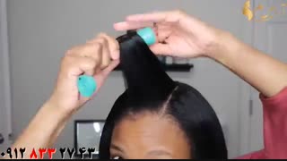 کلیپ خودآرایی مو کوتاه + کراتینه و حالت دهی مو