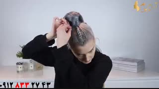 فیلم آموزش روش جدید بافت مو + آرایش مو با اکستنشن