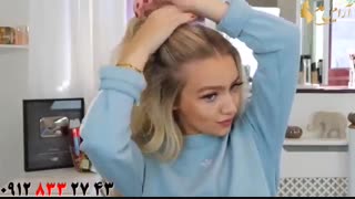 کلیپ آرایش روزانه مو + آموزش چند مدل بستن مو